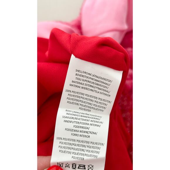 Collective The Label Embellished Sequin Heart Mini Dress Womens Size 2 New Red - Picture 9 of 9